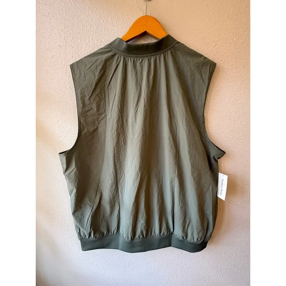 Outdoor Voices RecTrek‎ Vest Men XXL Green NEW V-Neck Gorcpre Activewear